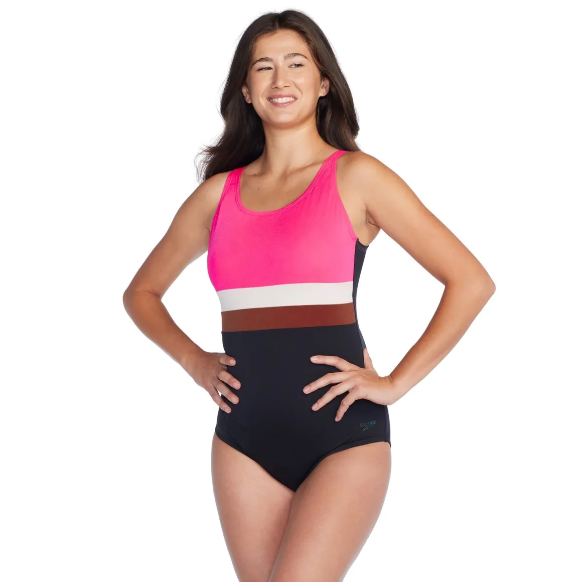 Banded Colorblock One Piece
