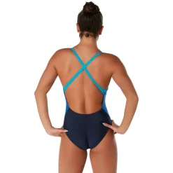 Colorblock Relay Back with Shelf Bra One Piece