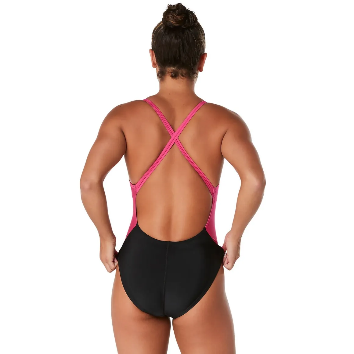Colorblock Relay Back with Shelf Bra One Piece