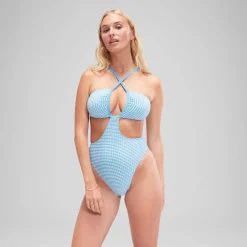 Flu3nte Gingham Convertible Cut Out One Piece