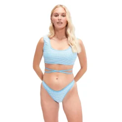 Flu3nte Gingham Crop Top