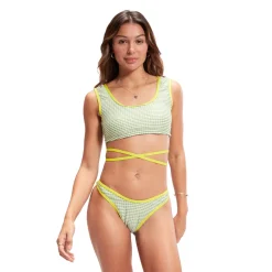 Flu3nte Gingham Crop Top