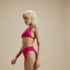 Flu3nte Solid Cheeky High Waist Bikini Bottom