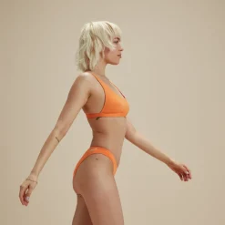 Flu3nte Solid Cheeky Scoop Bikini Bottom