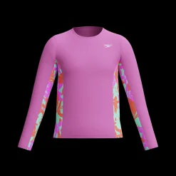 Long Sleeve Printed Splice Rashguard
