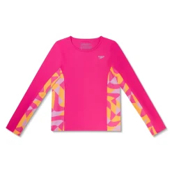Long Sleeve Printed Splice Rashguard
