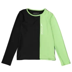 Long Sleeve Solid Blocked Logo Rashguard