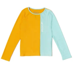 Long Sleeve Solid Blocked Logo Rashguard