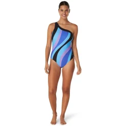 Print Asymmetrical One Piece