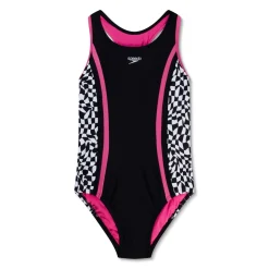 Print Spliced Racerback One Piece