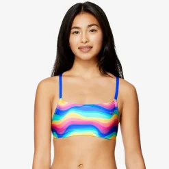 Print Strappy Bikini Top