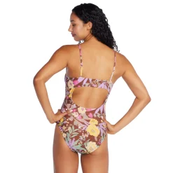 Printed Bandeau One Piece