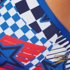 Printed Crossback Tri Top