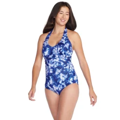 Printed Halter One Piece