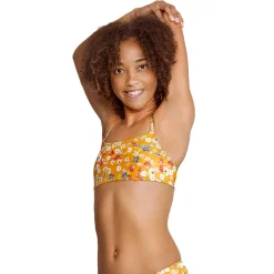 Printed Strappy Bikini Top