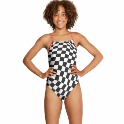 Printed T-Back One Piece