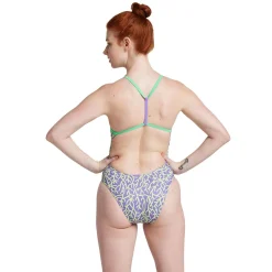 Printed T-Back One Piece