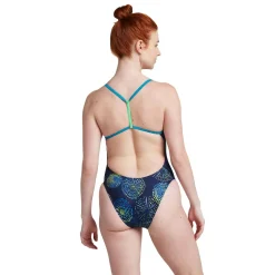 Printed T-Back One Piece