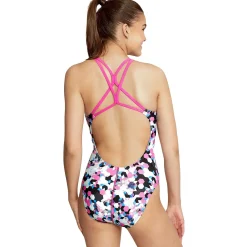 Printed Thin Strap One Piece