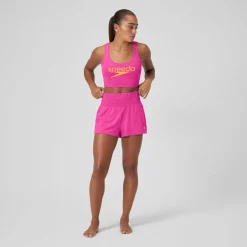 Regan Collection Solid Logo High Waist Short