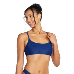 Rib Double Cross Bikini Top