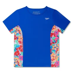 Short Sleeve Printed Splice Rashguard