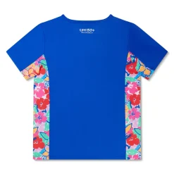 Short Sleeve Printed Splice Rashguard