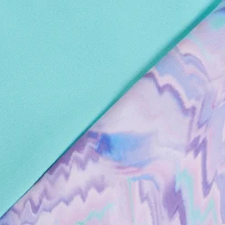 Short Sleeve Printed Splice Rashguard