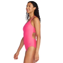 Solid Dbl Cross Back One Piece