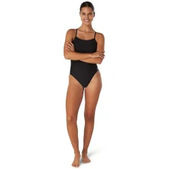 Solid Relay Back with Shelf Bra One Piece