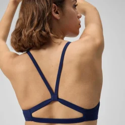 Solid Strappy Fixed Bikini Top