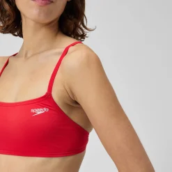 Solid Strappy Fixed Bikini Top