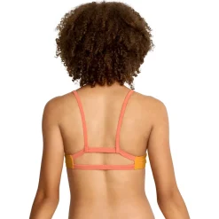 Solid Strappy Fixed Bikini Top