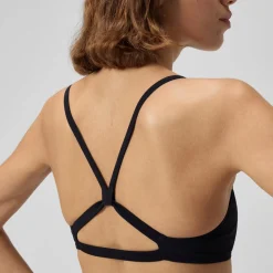Solid Strappy Fixed Bikini Top