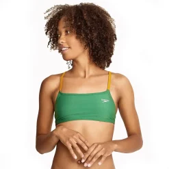 Solid Strappy Fixed Bikini Top