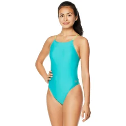 Solid Strappy Fixed One Piece