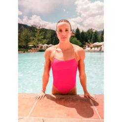 Solid Tri Back One Piece