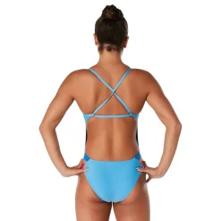 Solid Twist Back One Piece