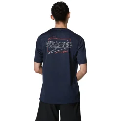 Speedo Graphic Short Sleeve Swim Rashguard