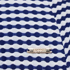 Texture Stripe Bandeau One Piece