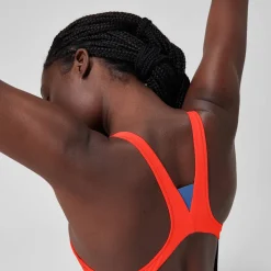 Women's Colourblock Zip Swimsuit