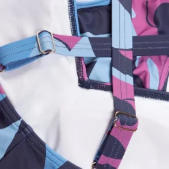 Women's Shaping Printed V Neck One Piece