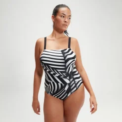 Women's Shaping Square Neck Printed One Piece