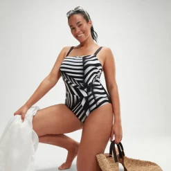 Women's Shaping Square Neck Printed One Piece