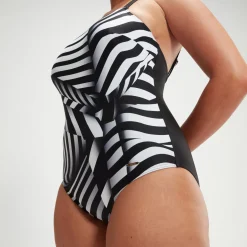Women's Shaping Square Neck Printed One Piece