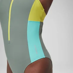 Zip Colorblock One Piece