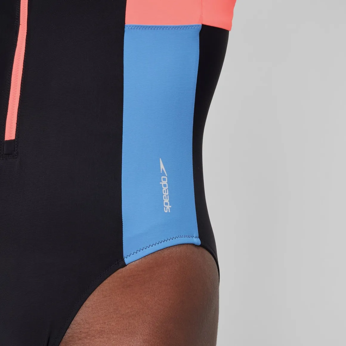 Zip Colorblock One Piece